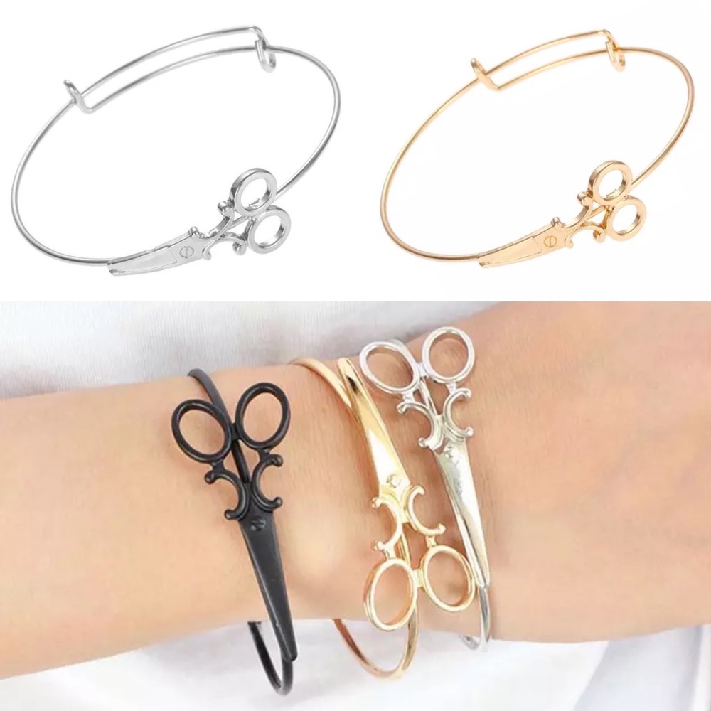 Decorative Scissor Bracelet Bangle